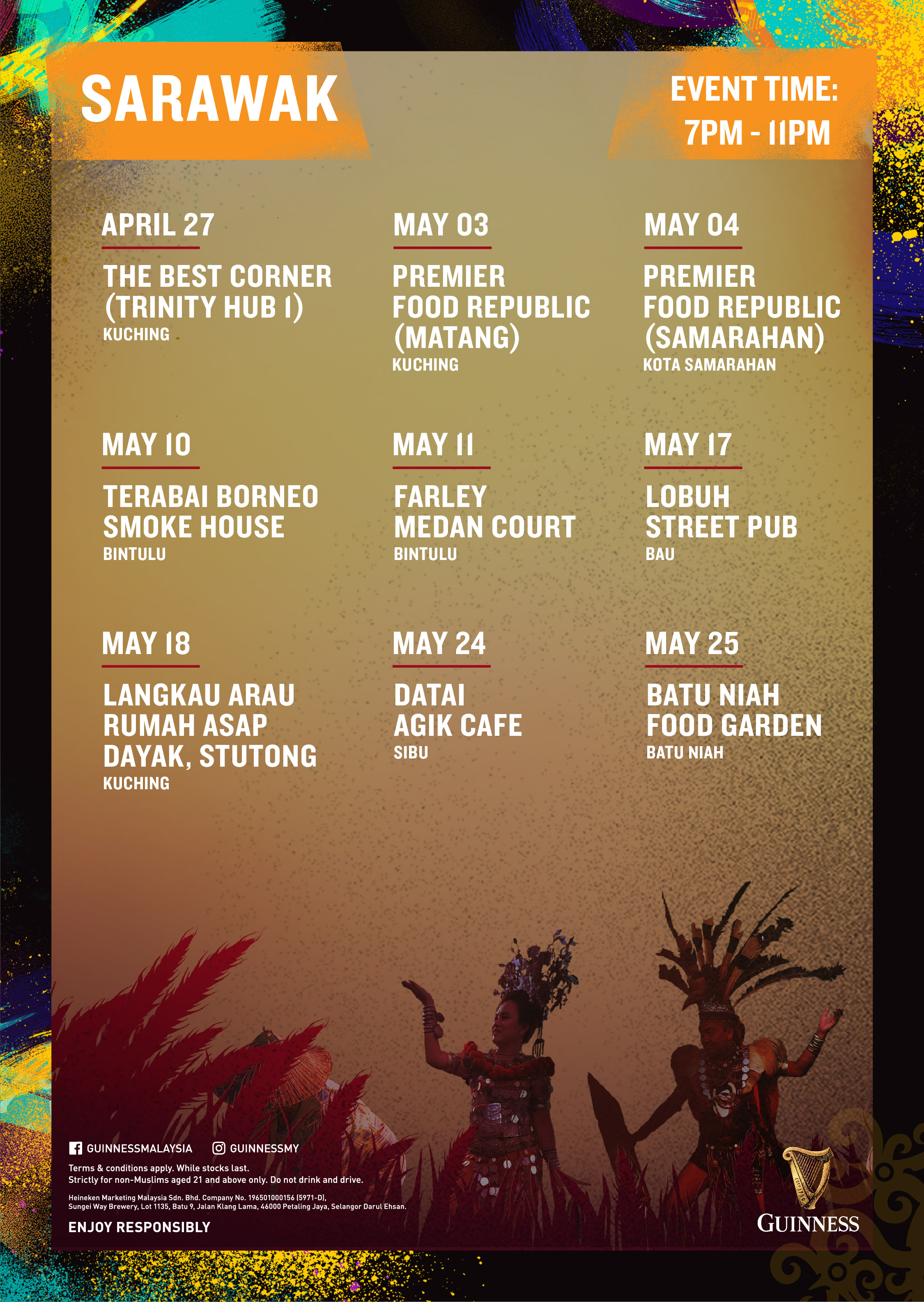 Guinness Harvest Fest 2024 Event Schedule Pubs&Bar Sarawak